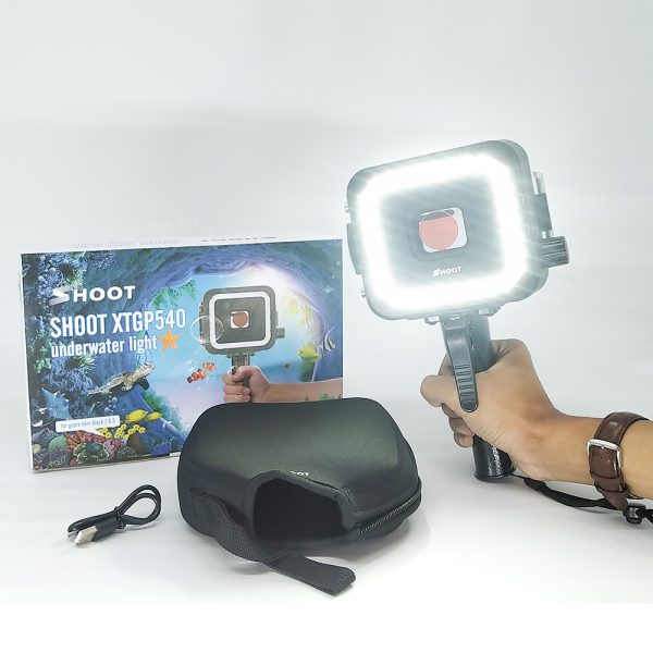 SHOOT Waterproof Case Diving LED Light 40M For GoPro Hero 5 6 7 Black - Image 4