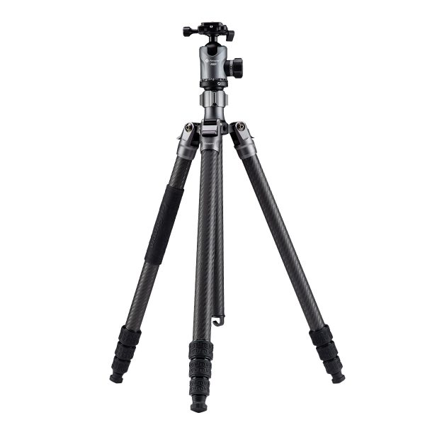 Fotopro Sherpa Max + 62Q Ballhead Carbon Fiber Tripod - Gray