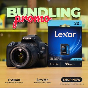 Promo Bundling Canon EOS 250D Kit 18-55mm III + Lexar 633x 32GB
