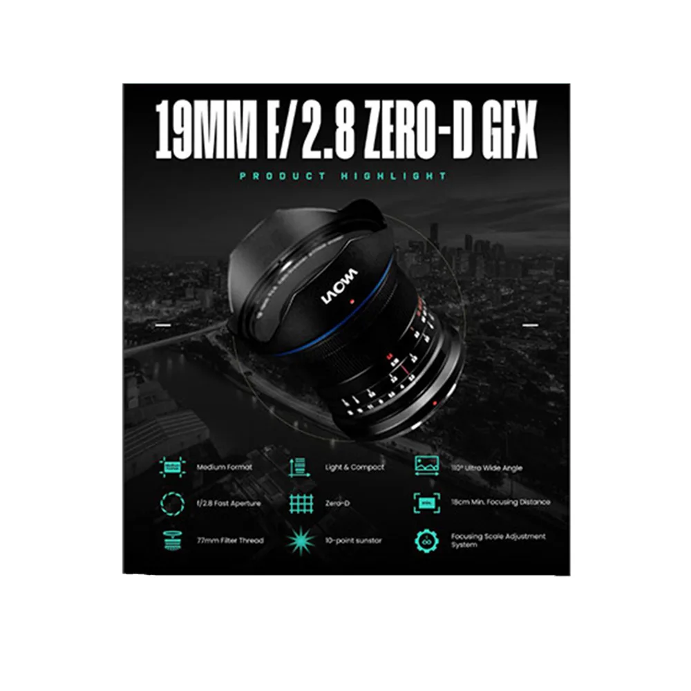 Laowa 19mm f/2.8 Zero-D GFX Lens for Fuji GFX - Image 5