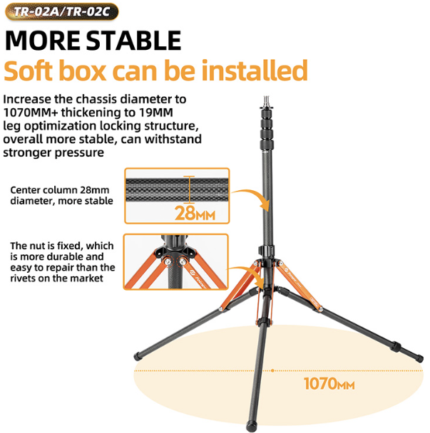 Fotopro TR 02A Alumunium Tripod Light Stand TR-02A - Image 5