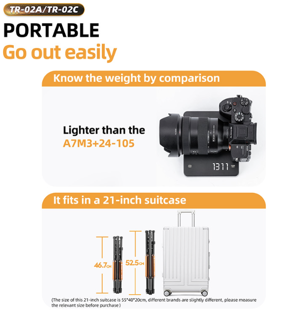 Fotopro TR 02A Alumunium Tripod Light Stand TR-02A - Image 6