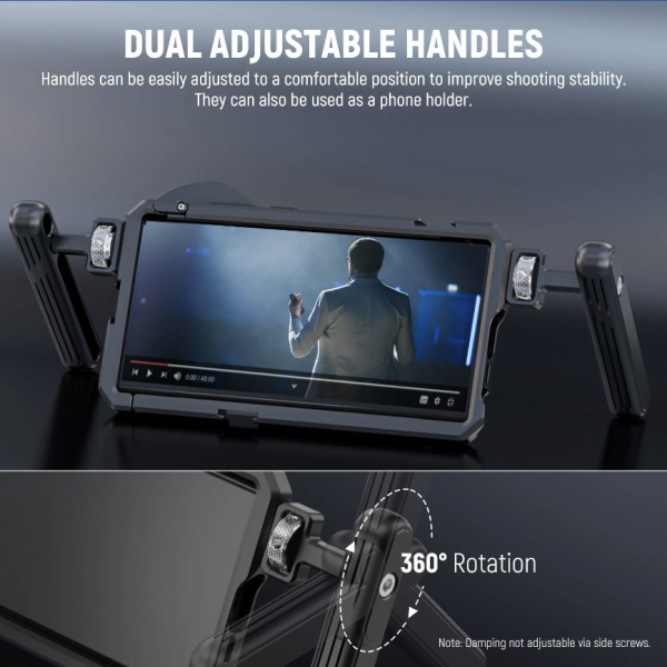 NEEWER PA021 Handheld Cage with Filter Thread Adapter For SAMSUNG S23 Ultra - Image 7