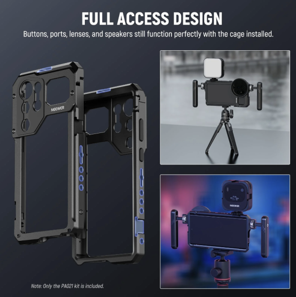 NEEWER PA021 Handheld Cage with Filter Thread Adapter For SAMSUNG S23 Ultra - Image 9