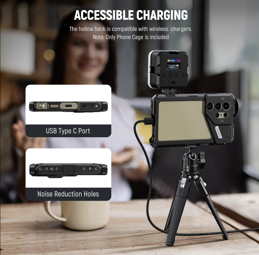 NEEWER PA042 with PA045S QR Cage With handle Phone Cage Rig Smartphone Kit for Samsung S24 Ultra - Image 6