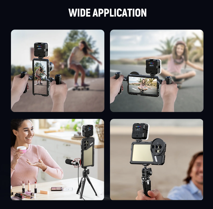 NEEWER PA042 with PA045S QR Cage With handle Phone Cage Rig Smartphone Kit for Samsung S24 Ultra - Image 8