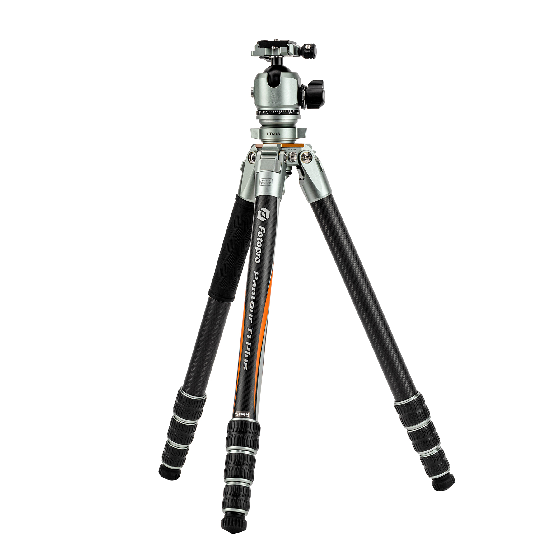 Fotopro T1 Plus T-Track+TH-1M Gray Tripod PANTOUR SERIES