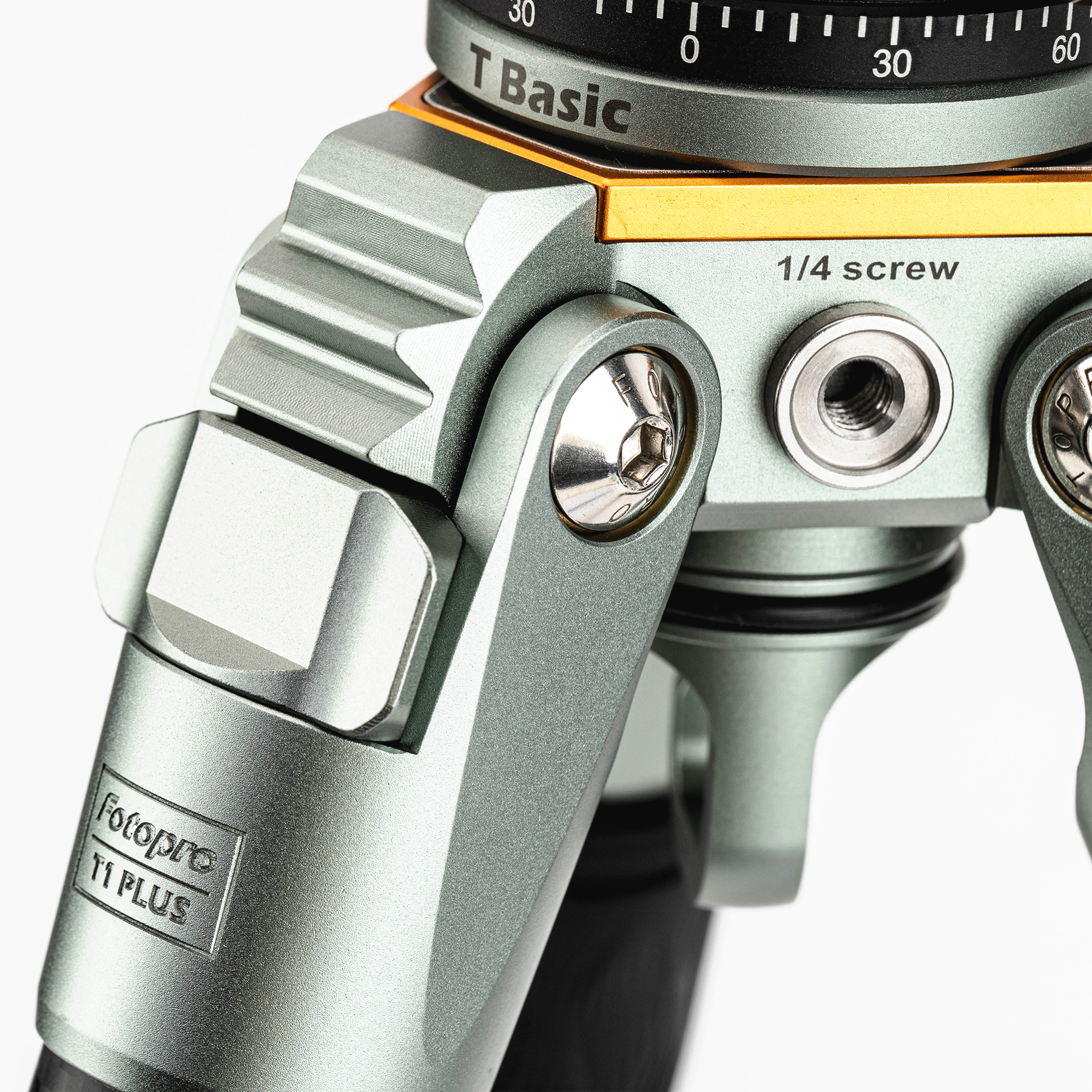 Fotopro T1 Plus T-Track+TH-1M Gray Tripod PANTOUR SERIES - Image 4