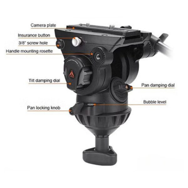 E-Image EH780 PLUS Fluid Head Eimage - Image 3