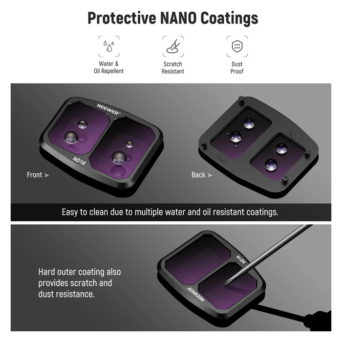 NEEWER Nd Filter Lens Kit Nd16/Nd32/Nd64/Cpl For Dji Air 3 - Image 6