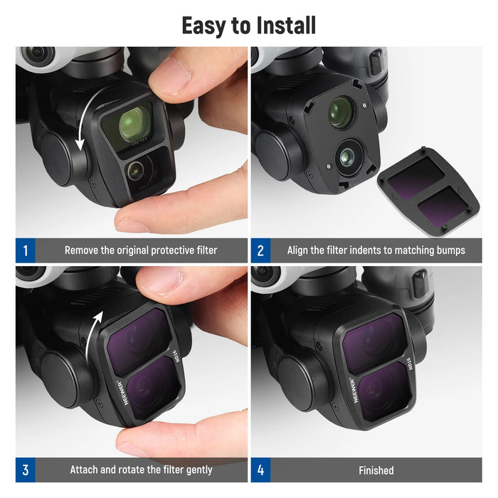 NEEWER Nd Filter Lens Kit Nd16/Nd32/Nd64/Cpl For Dji Air 3 - Image 7