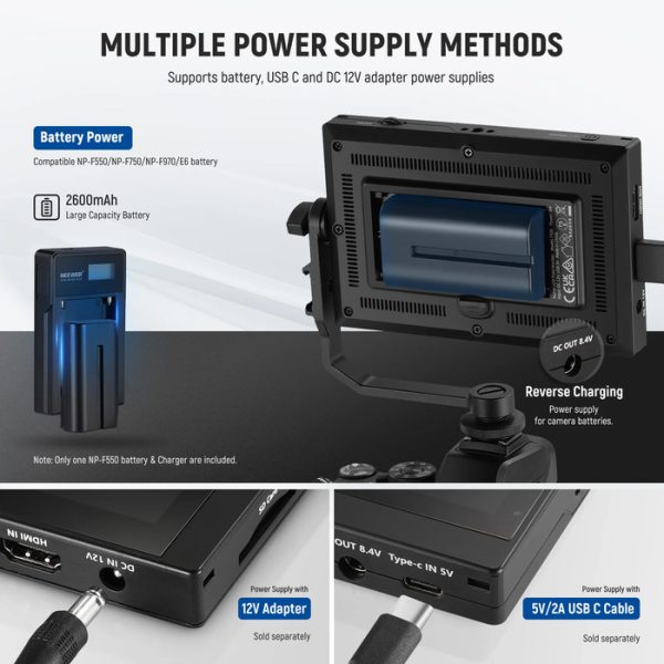 NEEWER F500 5.5inch Camera Field Touch Screen Monitor - Image 3