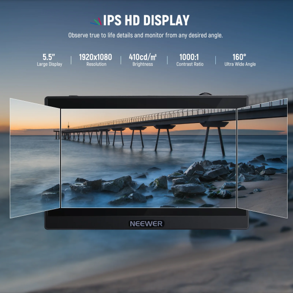 NEEWER F500 5.5inch Camera Field Touch Screen Monitor - Image 6