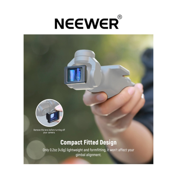 NEEWER 1.2X Blue Anamorphic Magnetic Lens For DJI Osmo Pocket 3 Lensa - Image 3