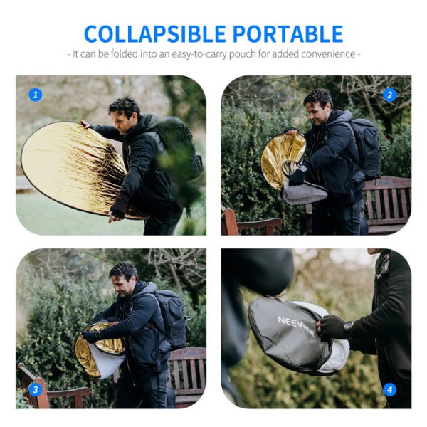 NEEWER Reflector 5 in 1 Light Reflector 110cm - Image 4