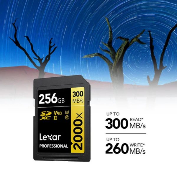 Lexar 2000x SDXC UHS-II V90 64GB 128GB 256GB LSD2000